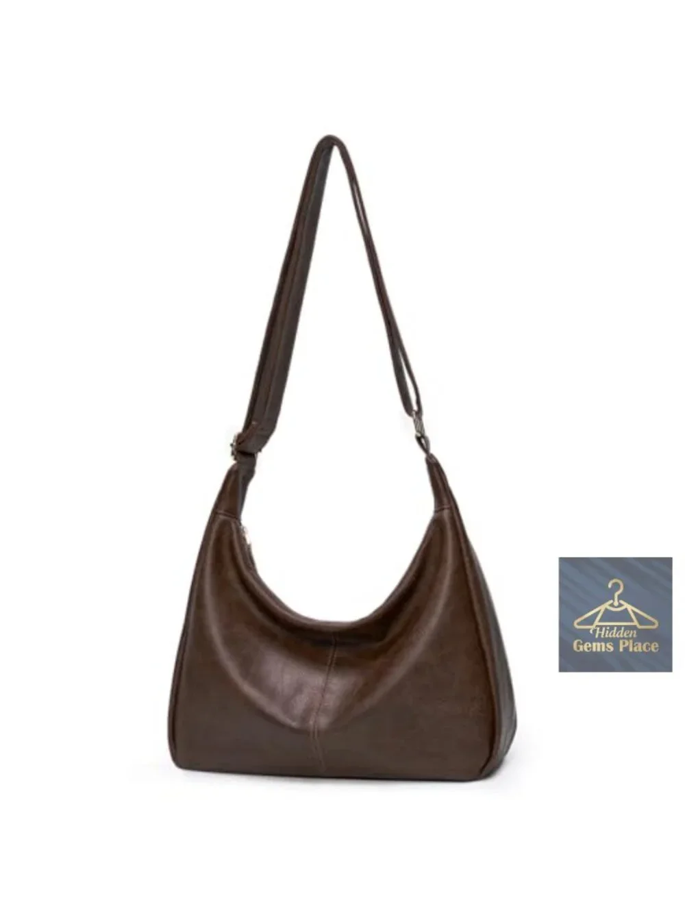 PU Leather Slouchy Hobo Bag Shoulder Crossbody Tote